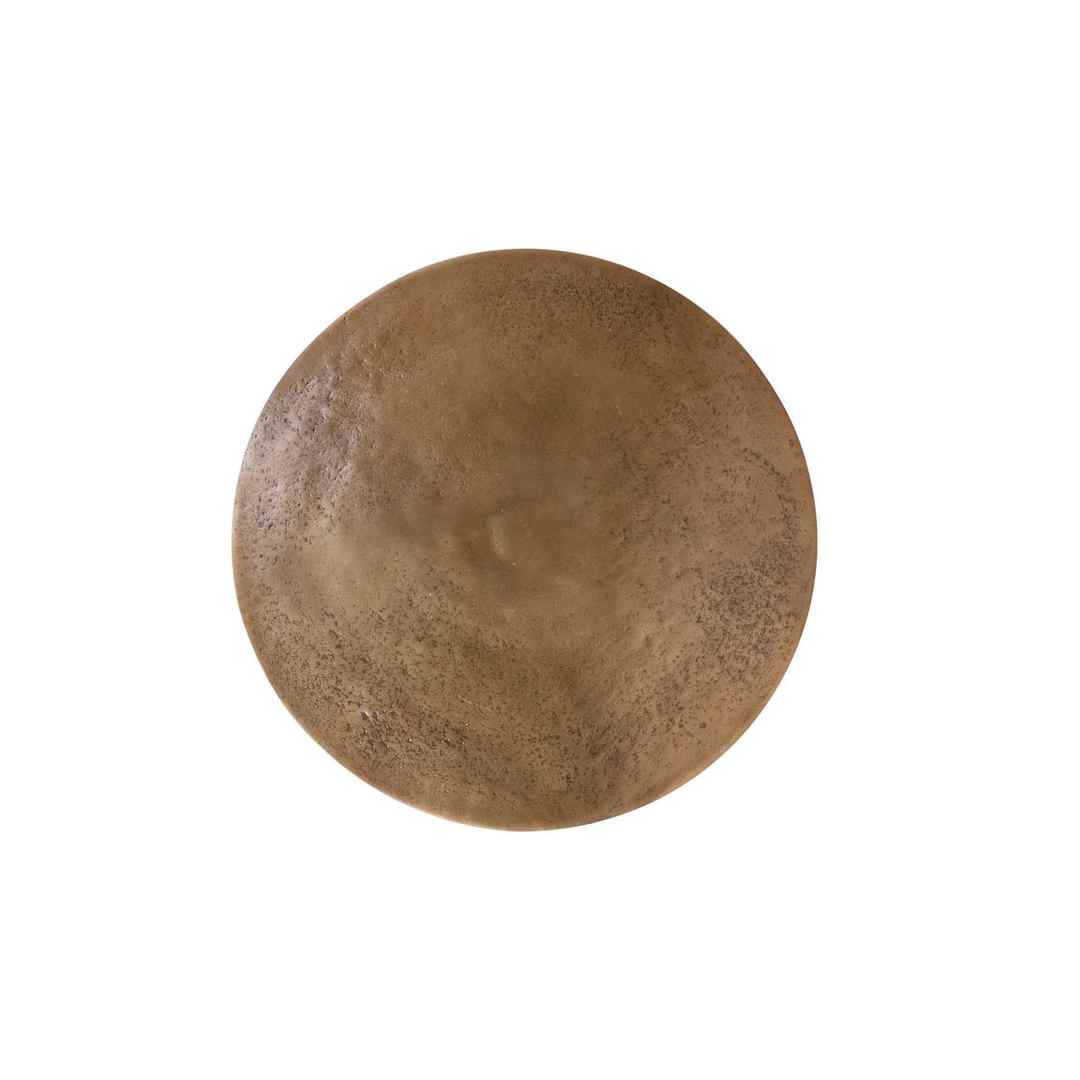 Faro Aluminium Side Table - Antique Brass image 1